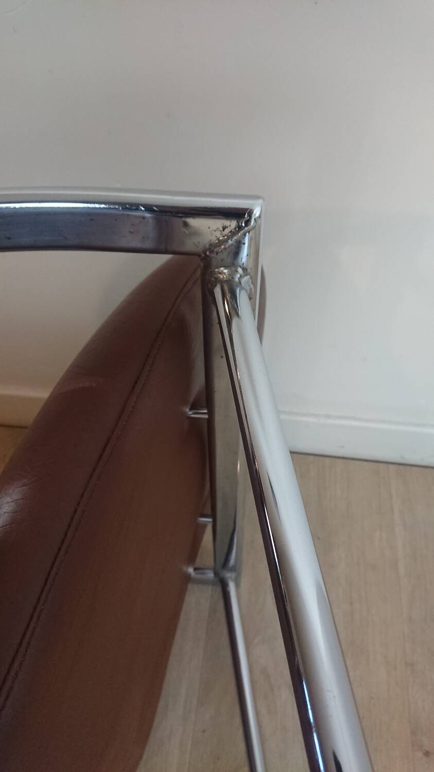 Slichaise Souvignet chrome armchair