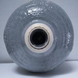 ceramic lamp in the shape of an XL pot, palm leaf decor, 80s