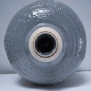 ceramic lamp in the shape of an XL pot, palm leaf decor, 80s