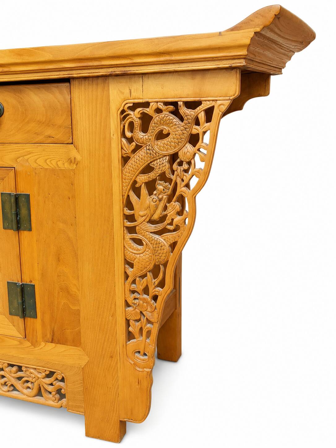 Chinese buffet in carved elm