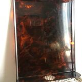 Tray in lucite tortoiseshell way circa 1970