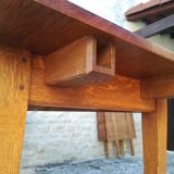 Oak table with two extensions