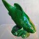 Saint Clement fish in green vintage ceramic