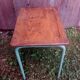Former mullca mca 321 desk by jacques hitier tube metal & wood