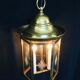 Lantern 2 lights in bronze and brass