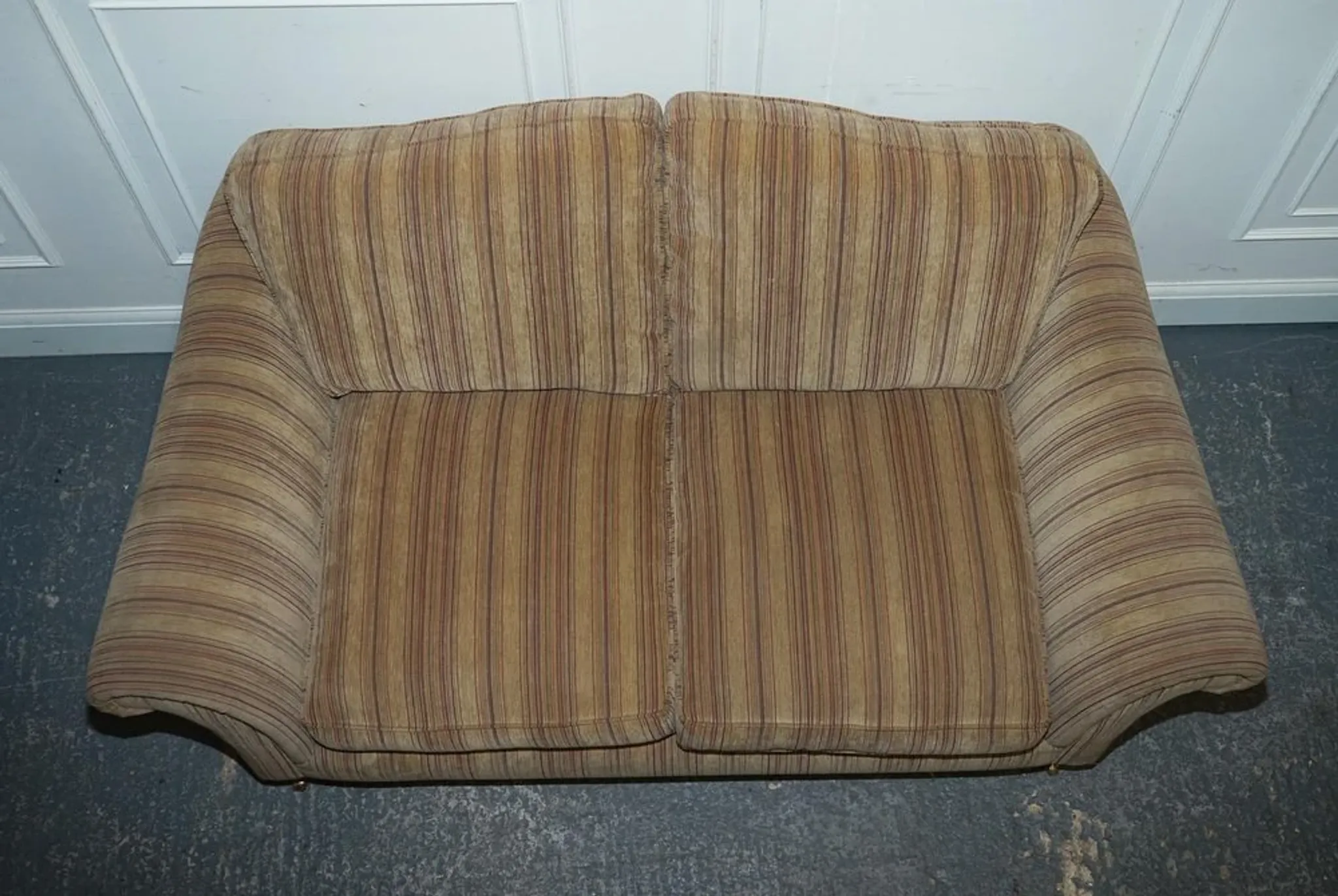 Westbury Vintage 2-Seater Sofa with Castor Feet by Parker Knoll