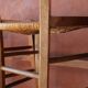 Ensemble de 5 chaises dépareillés en paille