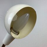 Flexible desk lamp metal white 70s/80s