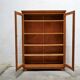 Armoire bibliothèque vitrée vintage en bois
