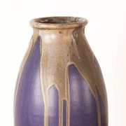 Large Art Deco glazed ceramic vase, by Léon Pointu, Puisaye stoneware.