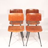 Set of 4 chairs 60s Netherlands