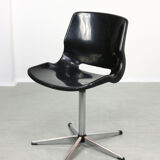 Black Overman Office Swivel Chair by Svante Schoblom from Sweden, 1970s
