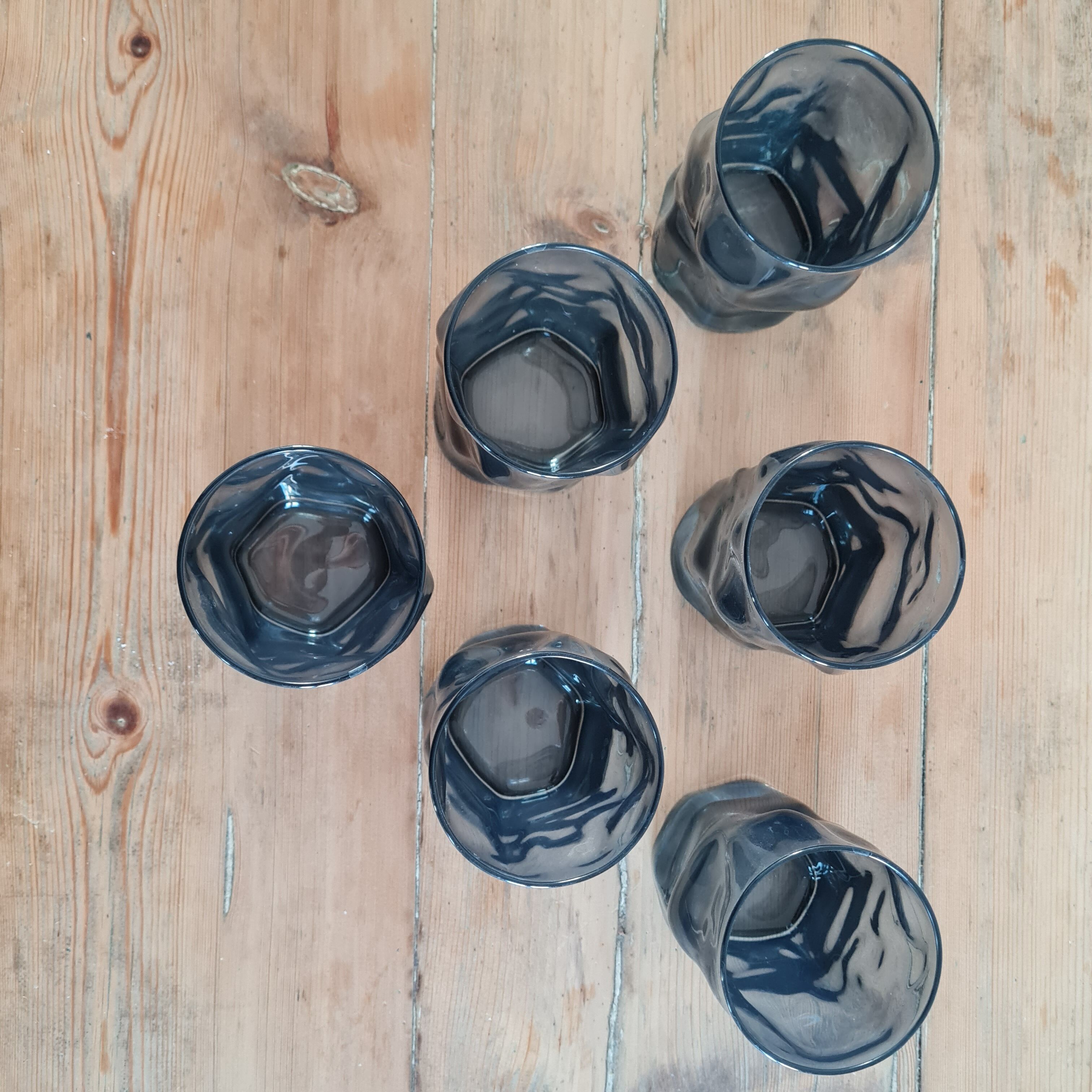 Set of 6 Vintage Water Glass