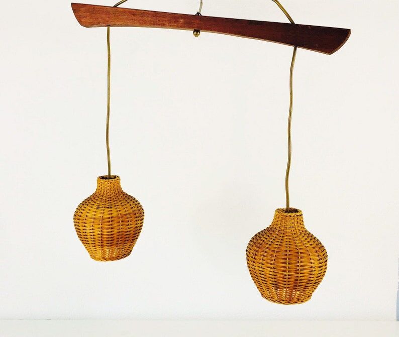 Mid-century rattan suspension - 1960s