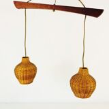 Mid-century rattan suspension - 1960s
