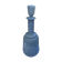 Former Carafe Liqueur Opaline Blue Decor Moulded - Vintage Cave Bouchon