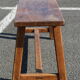 Dark wood bench
