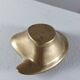 Vintage brass ashtray with an organic design from the 1950s.