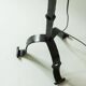 Brutalist floor lamp in wrought iron in the style of the Artisans of Marolles.