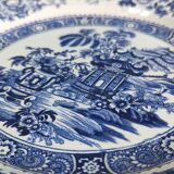 Creil Montereau plate 19th century Gold Medals Asian pagoda decor potiche 24cm
