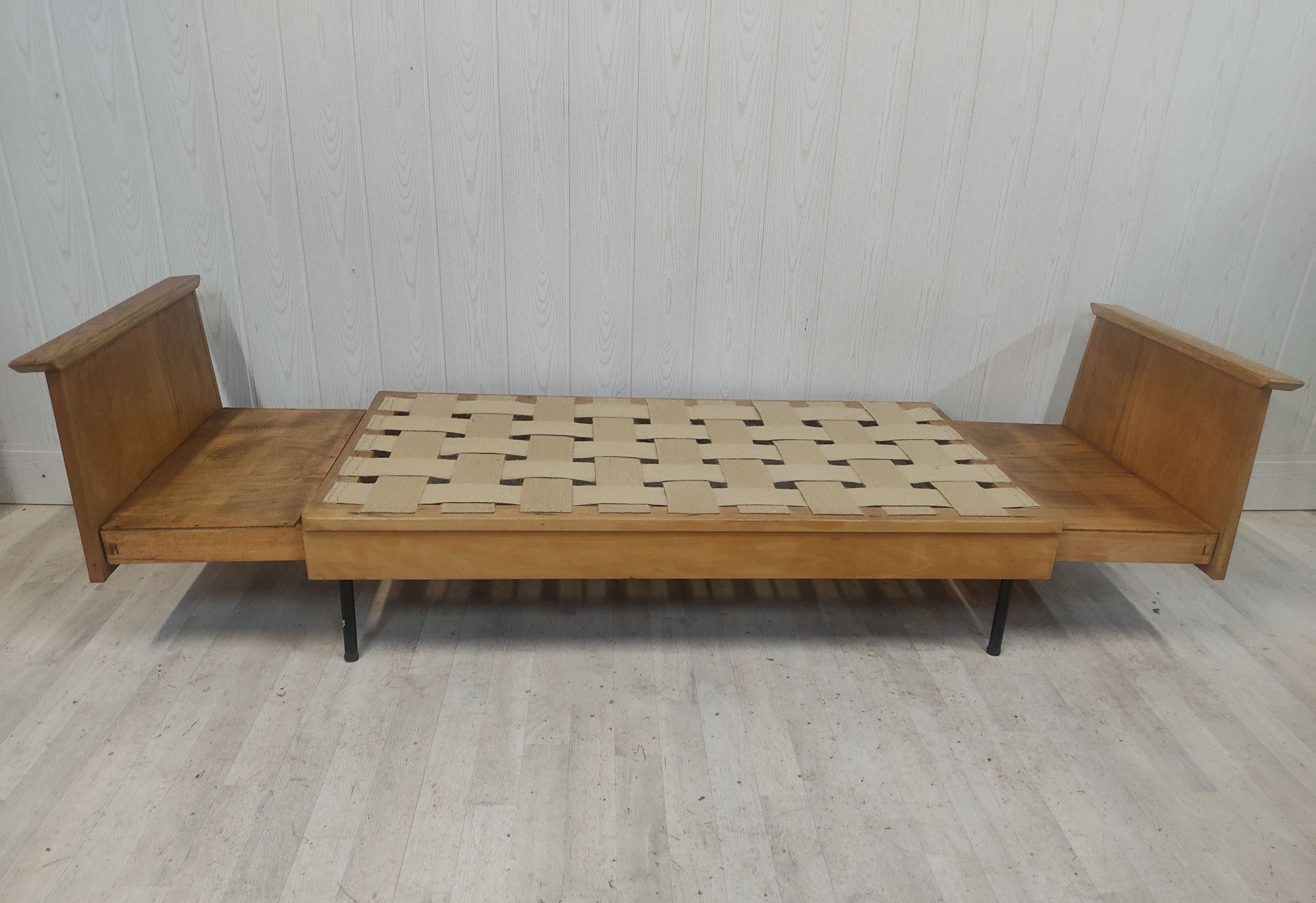 Vintage daybed bed bench 50s 60s