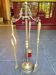 Fireplace tool set in gilded bronze