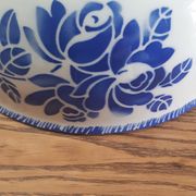 Série de plats Badonviller Fleurs bleues