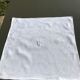 Set of 6 square damask cotton napkins