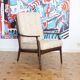 Fauteuil relax vintage en bois de style scandinave, 1950