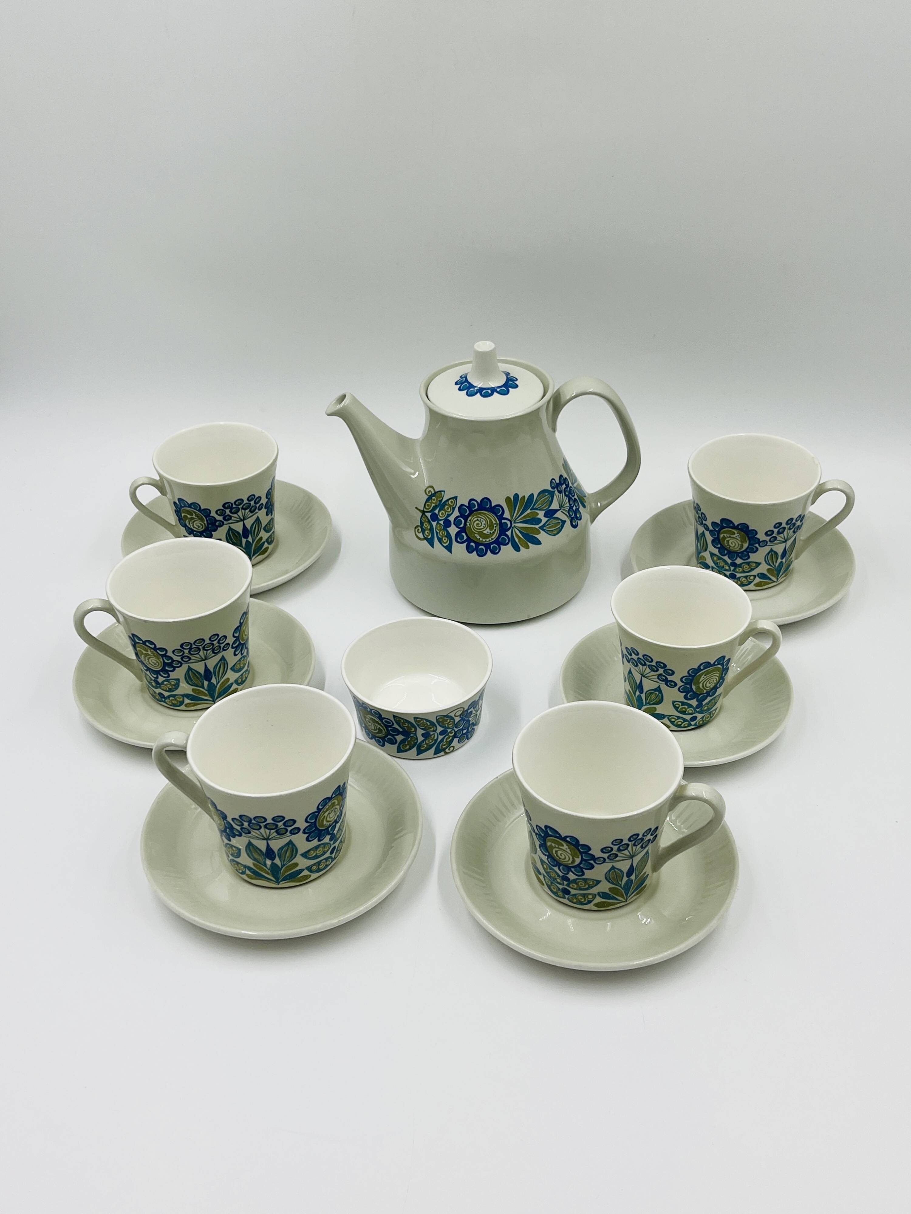 Scandinavian coffee service Tor Viking by Figgjo Flint