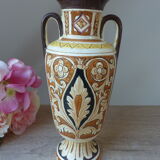 Maioliche Deruta Vase Hand-Painted Vintage Made in Italy