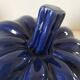 Large vintage soup tureen in glazed ultramarine ceramic