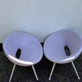Paire de chaises Ploof de Philippe Starck pour Kartell