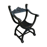 Dagobert chair in blackened wood