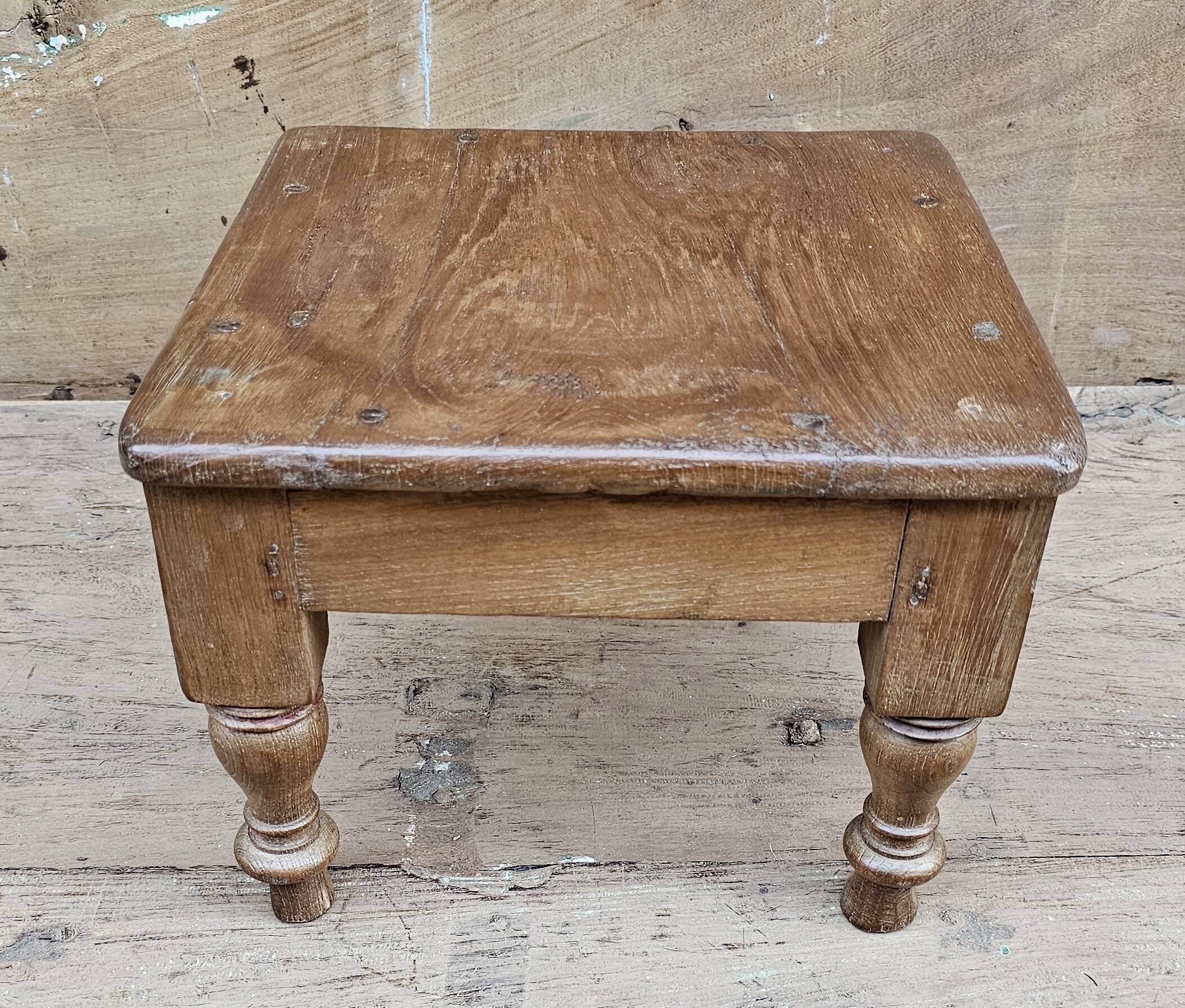 Old Art Deco tea table in Burmese teak