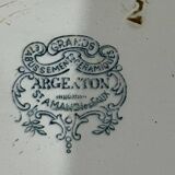 St Amand leseaux earthenware plate Argenton model