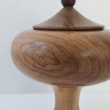 Vintage Scandinavian candy box from the 1960s in walnut and rosewood