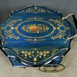 Service trolley in marquetry from Sorente, Italy – 1960