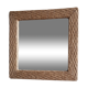 Miroir en fil de jute 43x43cm