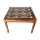Table basse en palissandre et avec des carreaux de design danois, années 1960