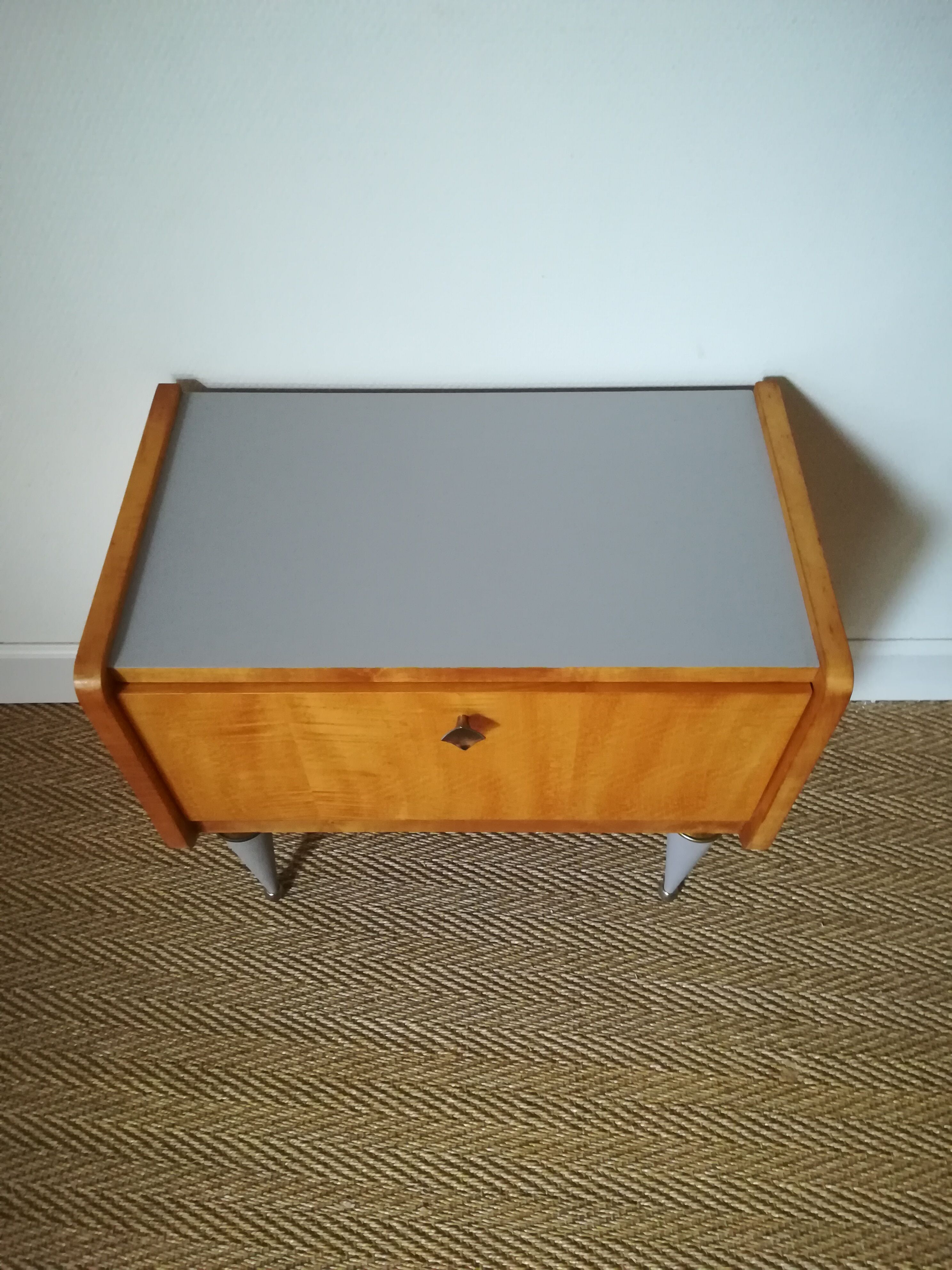 A pair of bedsides