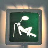 Vintage interchangeable wall lamp Ikea model Skugga