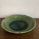 Green glazed stoneware table centrepiece with fluting from Biot, 1960, XL.