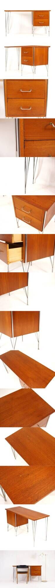 Retro Vintage Danish Teak Heinrich Roepstorff Writing Office Desk 50s 60s 70s