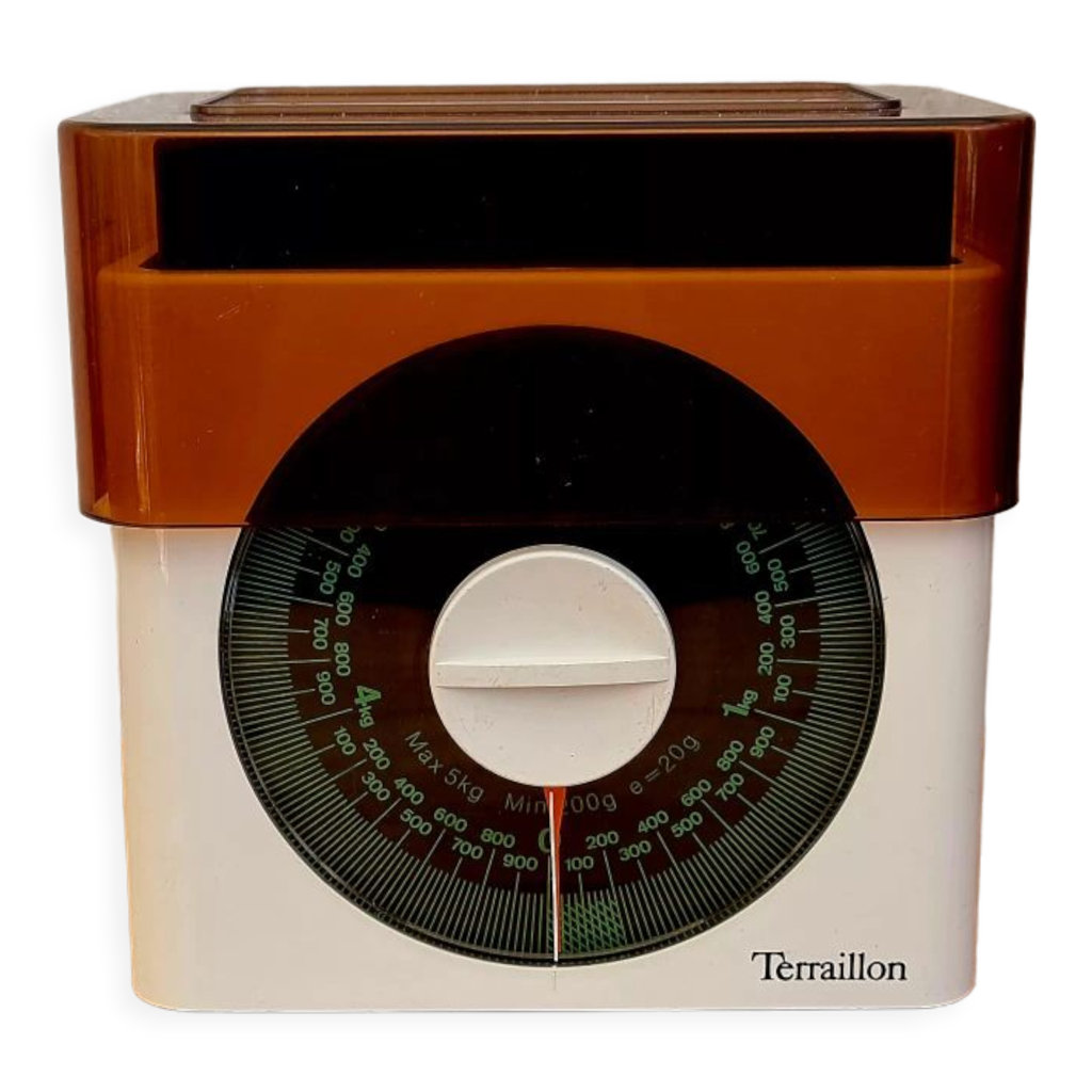 Balance cuisine mécanique rouge 5kg avec bol 1L - TERRAILLON