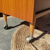 Buffet or vintage bar compass feet and casters