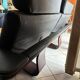 Black leather sofa Nova Roche Bobois