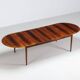 Table à manger à rabat modèle 227 d'Arne Vodder en palissandre Sibast 1960
