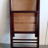 Vintage rattan folding chair