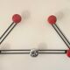Portemanteau acier inspiration mategot